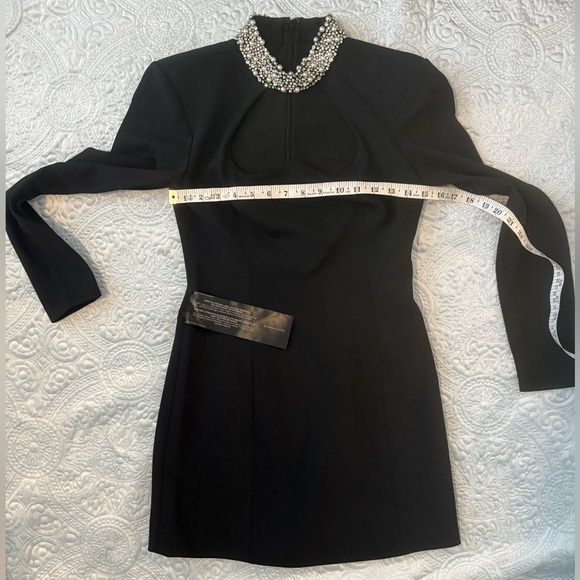 NWT BCBG Stunning embellished Cutout mini Dress retail $368 - Picture 11 of 16